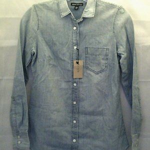 NWT J. Crew Chambray Button-Up Fitted Shirt